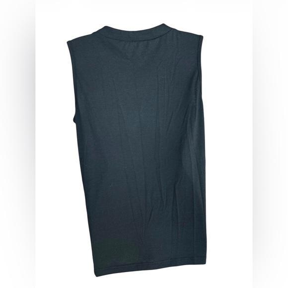 Deyeek Women's Black VNeck Post Op Snap Tank w/ Drain Pockets size M - Picture 4 of 9